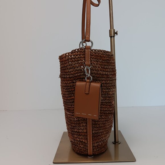 Proenza Schouler White Label Raffia Spring Bucket Bag - Honey - Picture 7 of 16